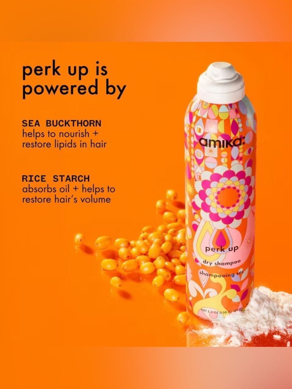 Amika Perk Up Dry Shampoo, 5.3 oz - Picture 3 of 6